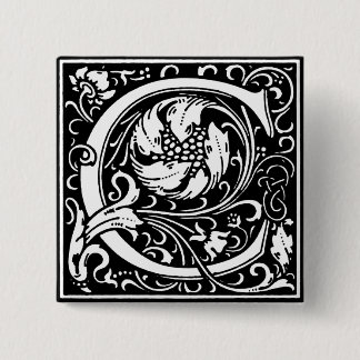 Renaissance Style Alphabet Letter C - Pin