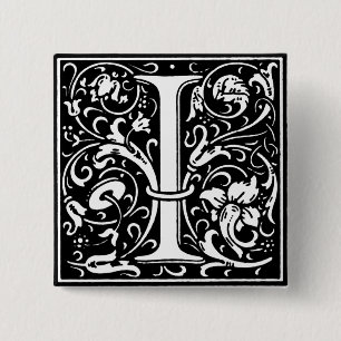 Renaissance Style Alphabet Letter I - Pin