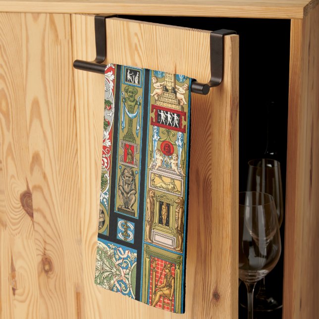 Renaissance Themes Textiles and Fabrics Kitchen Towel (Thirds Fold)