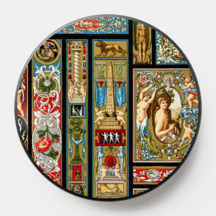Renaissance Themes Textiles and Fabrics PopSocket