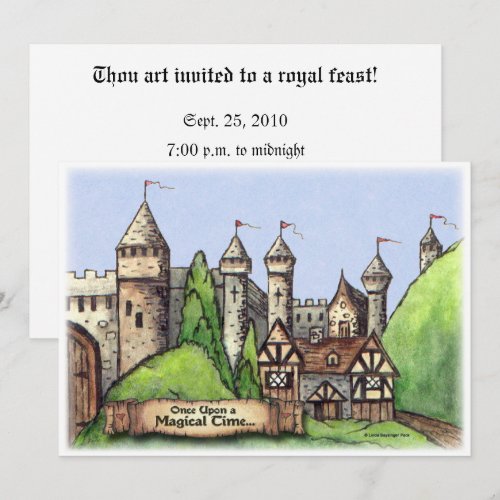 Renaissance Village customizable invitation