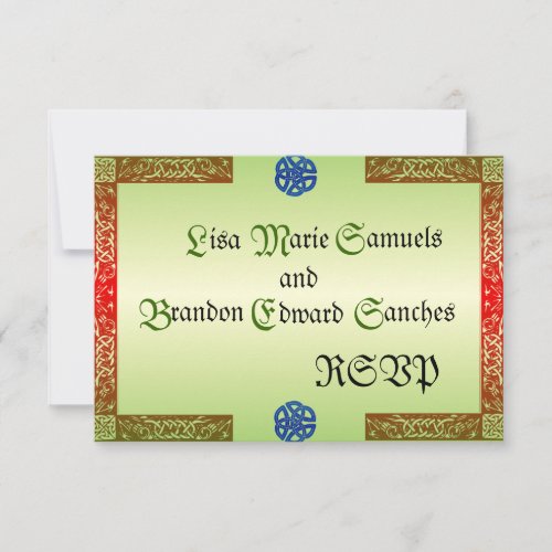 Renaissance Wedding RSVP Cards