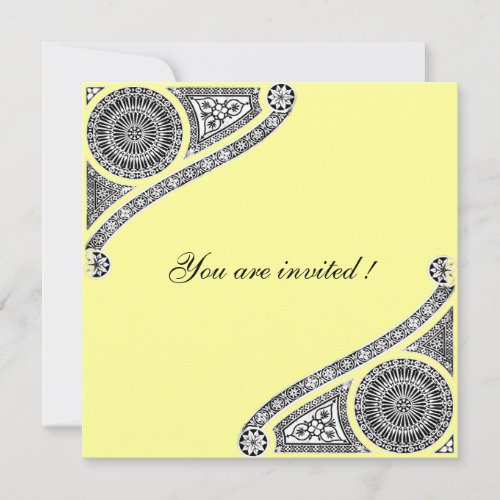 RENAISSANCE yellow Invitation