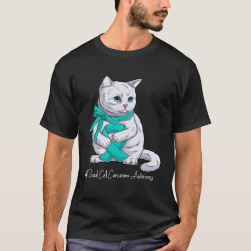 Renal Cell Carcinoma Awareness Month Teal Ribbon C T-Shirt