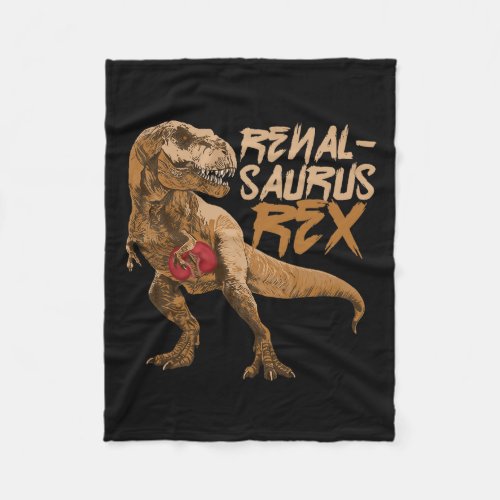 Renalsaurus Kidney Transplant Survivor Dialysis Te Fleece Blanket