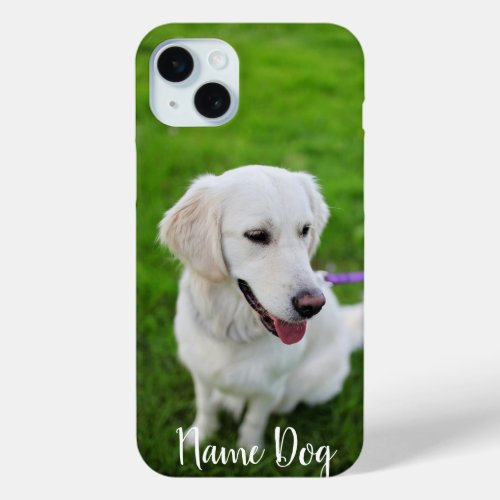 Rename your Golden Retriever dog on the phone case