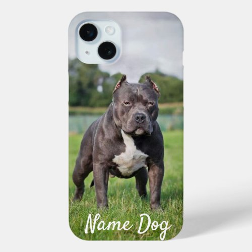 Rename your Pitbull dog on the phone cases