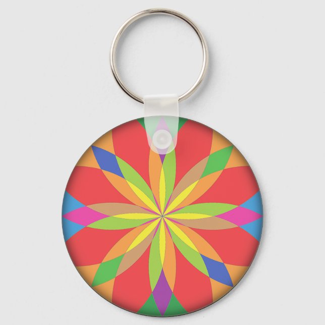 RenascencePub Vibrant Beautiful Colors Keychain! Keychain (Front)