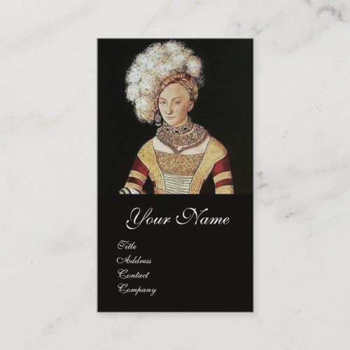 RENASSAINCE BEAUTYFASHION JEWELRY COSTUME DESIGN BUSINESS CARD