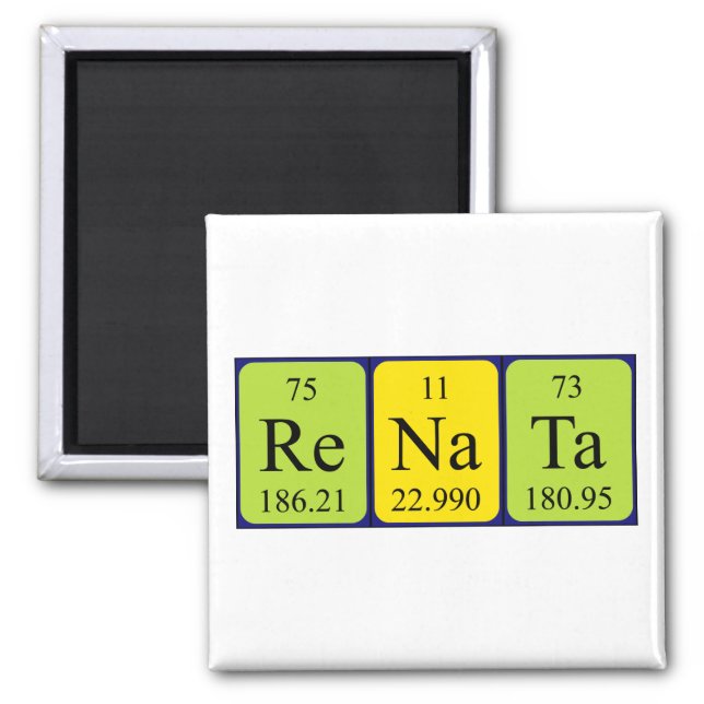 Renata periodic table name magnet (Front)