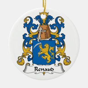 Renaud Family Crest Ceramic Ornament