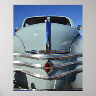 Renaul* 4CV, vintage French car. Poster