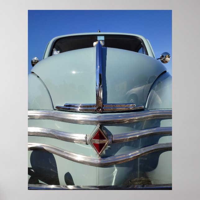 Renaul* 4CV, vintage French car. Poster (Front)