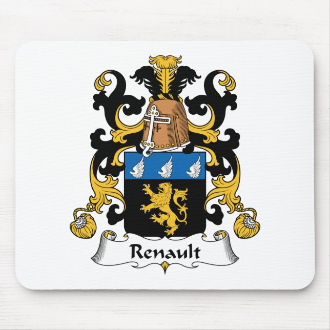 Renault Family Crest Mouse Pad (Front)