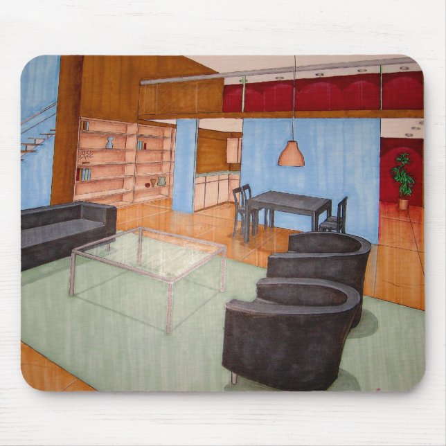 Rendered Room Mouse Pad (Front)
