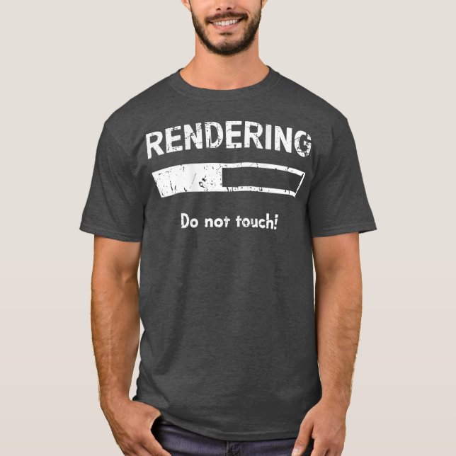 Rendering Video Editor Visual SFX Animation T-Shirt (Front)