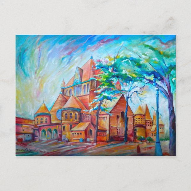 Rendition of ETS Building~Detroit-Inspired-Series Postcard (Front)