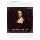 Rene Descarte I Think Therefore I Am Quote (Front)