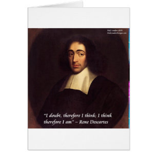Rene Descarte I Think Therefore I Am Quote Cards