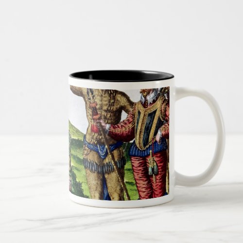 Rene Goulaine de Laudonniere  and Chief Athore Two_Tone Coffee Mug