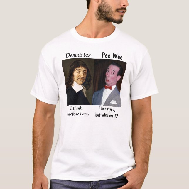 Rene 'n' Pee Wee on Existence T-Shirt (Front)