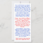 Renee Ellmers For Congress Hand Outs (Back)