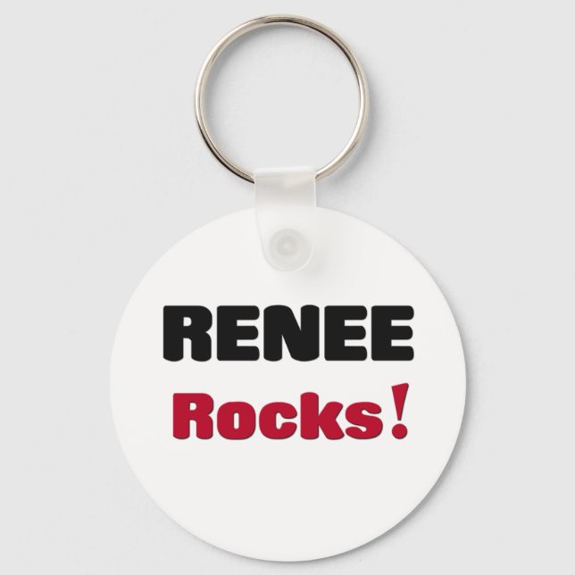 Renee Rocks Keychain (Front)