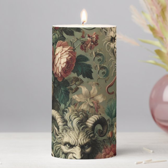 🩸 Renegade Harvest – Gothic Altar in Solitaire Pillar Candle (In Situ)