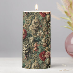 🩸 Renegade Harvest – Gothic Altar in Tapestry Pillar Candle