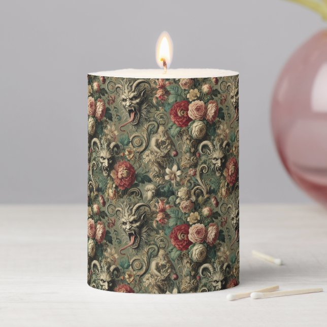 🩸 Renegade Harvest – Gothic Ritual in Delirium Pillar Candle (In Situ)
