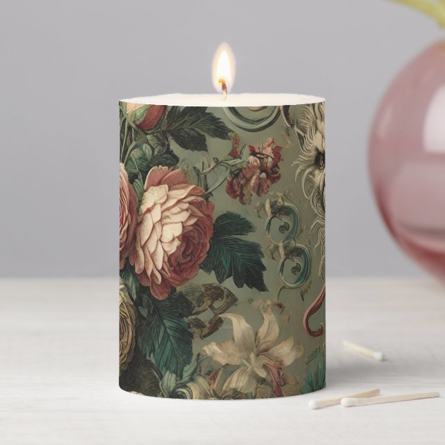 🩸 Renegade Harvest – Gothic Ritual in Solitaire Pillar Candle (In Situ)