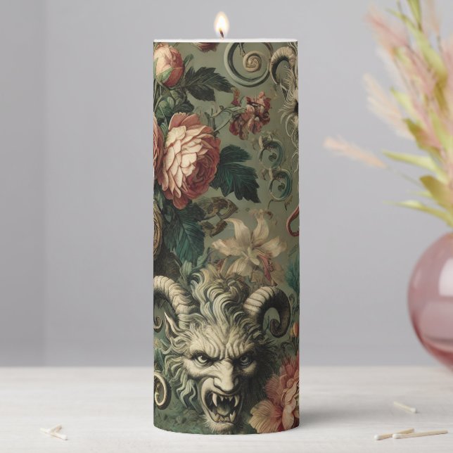 🩸 Renegade Harvest – Gothic Sanctum in Solitaire Pillar Candle (In Situ)