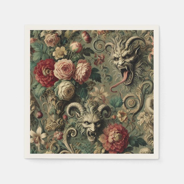 🩸 Renegade Harvest – Gothic Victorian Napkins (Front)