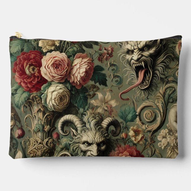 🩸 Renegade Harvest – Gothic Victorian Portrait Accessory Pouch (Front)