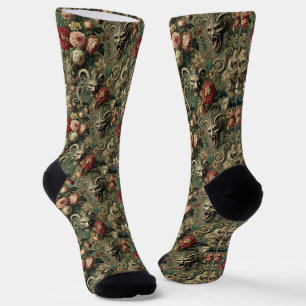 🩸 Renegade Harvest – Gothic Victorian Tapestry Socks
