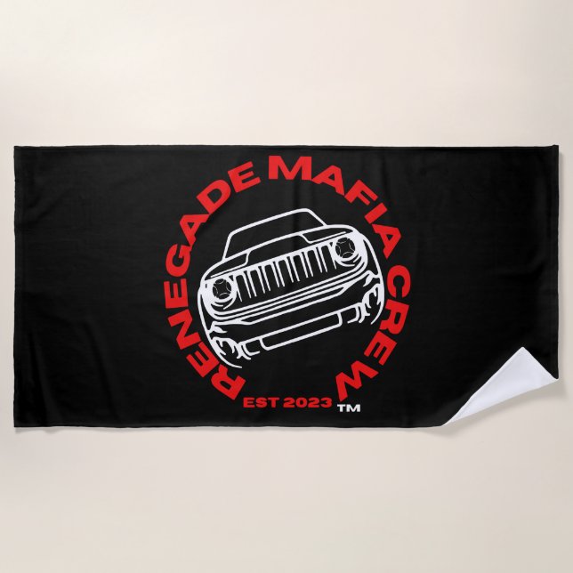 Renegade Mafia Crew Beach Towel (Front)