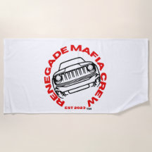 Renegade Mafia Crew Beach Towel