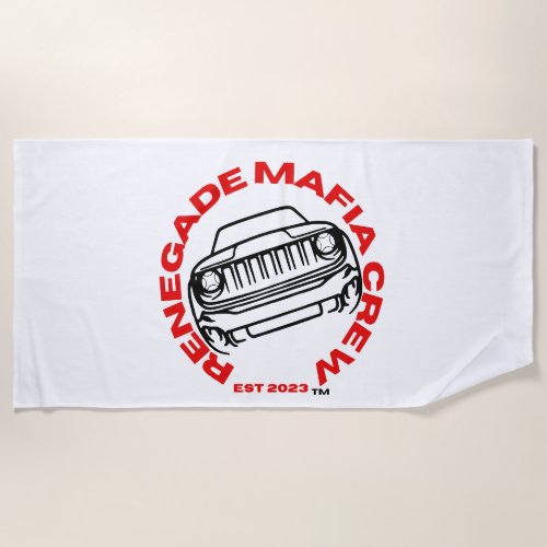 Renegade Mafia Crew Beach Towel