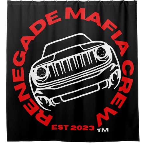 Renegade Mafia Crew Shower Curtain