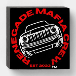Renegade Mafia Crew Wood Wall Art Wooden Box Sign