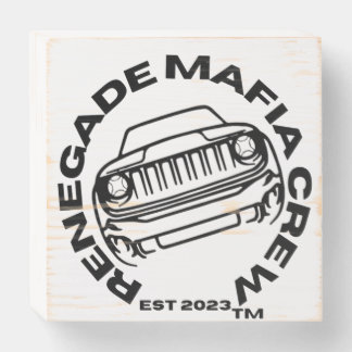 Renegade Mafia Crew Wood Wall Art Wooden Box Sign