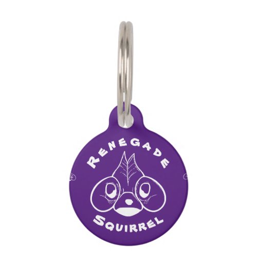 Renegade Squirrel Round Pet Tag