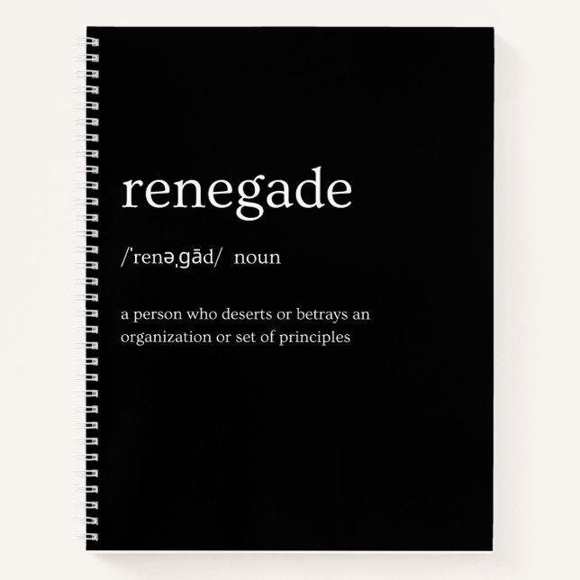 Renegade Trauma Journal  (Front)