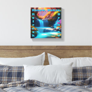 Renew Refire Refresh Breathe Canvas Print