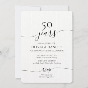 Renew Vows Wedding Anniversary Invitation