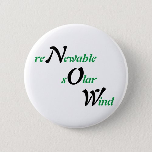 Renewable Energy Badge Button