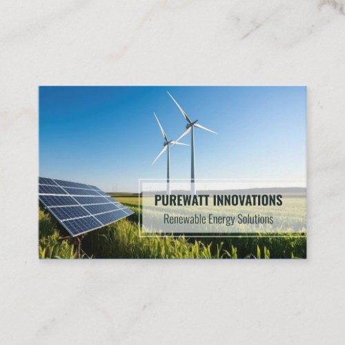 Renewable Energy Business Card