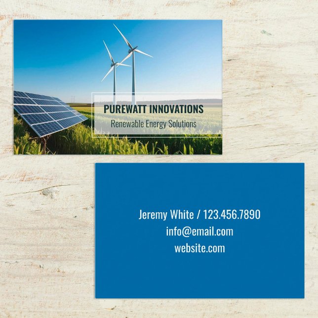 Renewable Energy Business Card (Renewable Energy Business Cards)
