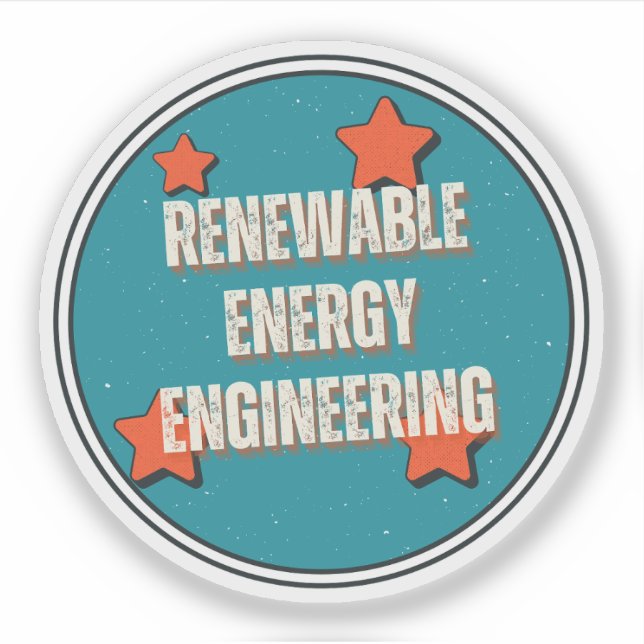 Renewable Energy Engineering Sticker (Front)
