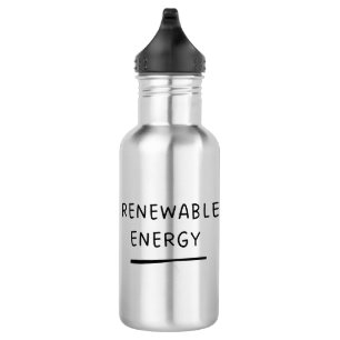 Renewable Energy – Funny Cute Eco-Friendly Coffee Stainless Steel Water Bottle